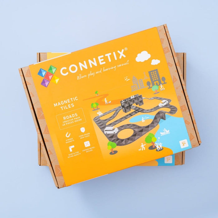 Magnetic Tiles Connetix Tiles Roads Creative Pack 48 Piece