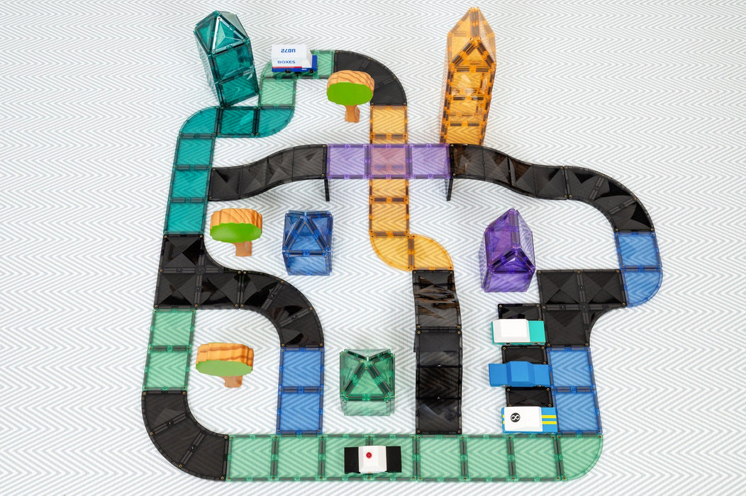 Magnetic Tiles Connetix Tiles Roads Ramps and Intersections Pack 16 Piece