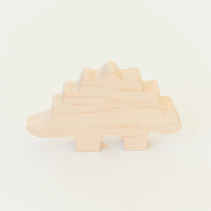 Silk Toys Sarah's Silks Wooden Animal Stegosaurus (Maple)