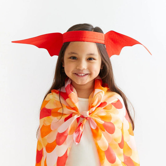 Dressups & Costumes Sarah's Silks Ears Dinosaur Red