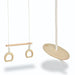 Hanging Gym My Duckling Felix Kids Trapeze with Rings＆Felix Kids Disc Swing Set