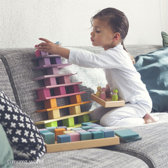 Stacking Toy Grimm’s Building Boards Pastel 4048565106672