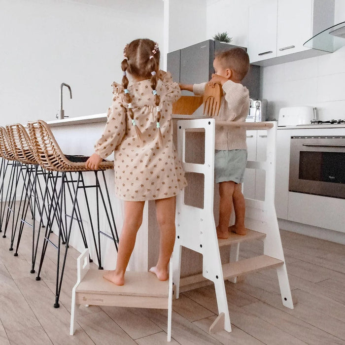 Kids Furniture The Full Mini Chef: My Duckling Adjustable Learning Tower with Stool set