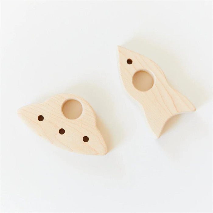 Wooden Toys Sarah's Silks Wooden Toy - Rocketship - Maple