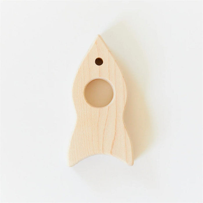 Wooden Toys Sarah's Silks Wooden Toy - Rocketship - Maple