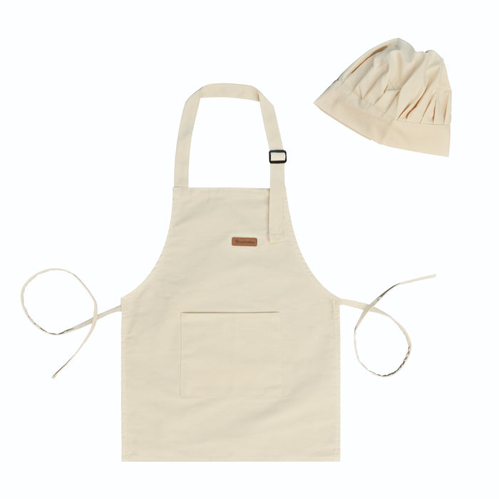 Dressups & Costumes My Duckling Kids Chef Apron & Hat Set-Cream