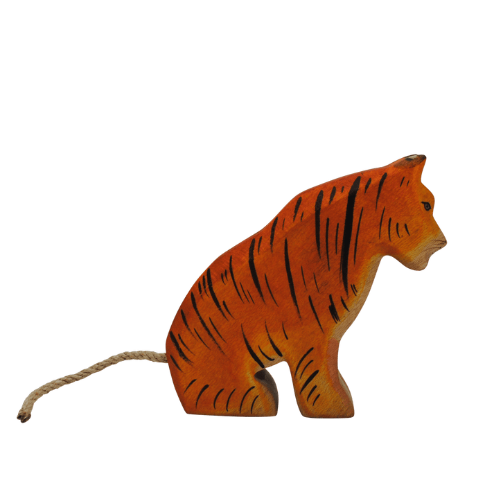 Animal Figurine HolzWald Tiger sitting 4262389075079