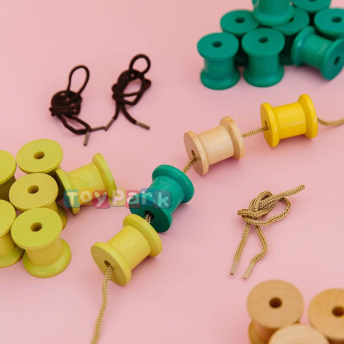 Freckled Frog Threading Cotton Reels — Toypark Australia