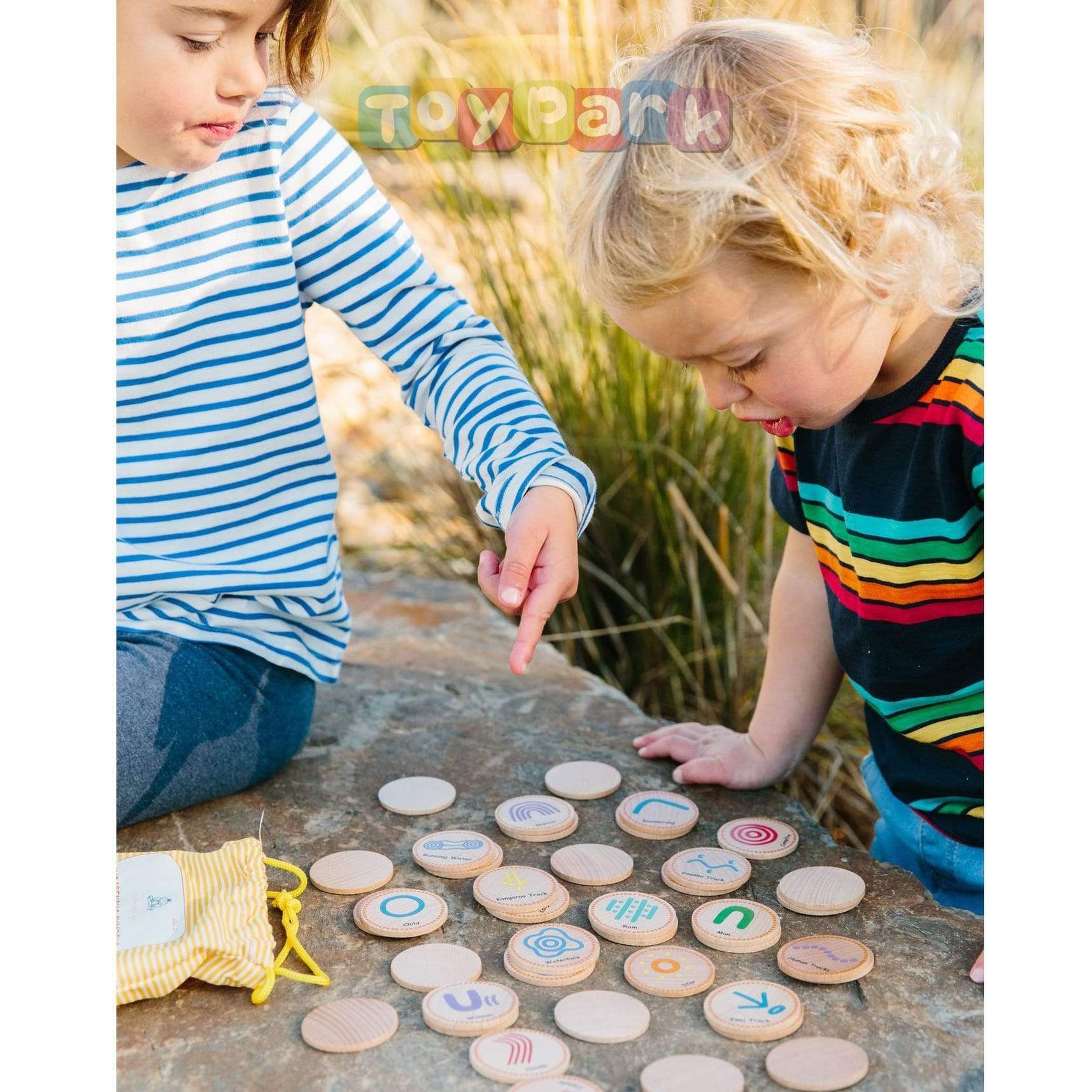 Freckled Frog Indigenous Symbols Matching Pairs — Toypark Australia