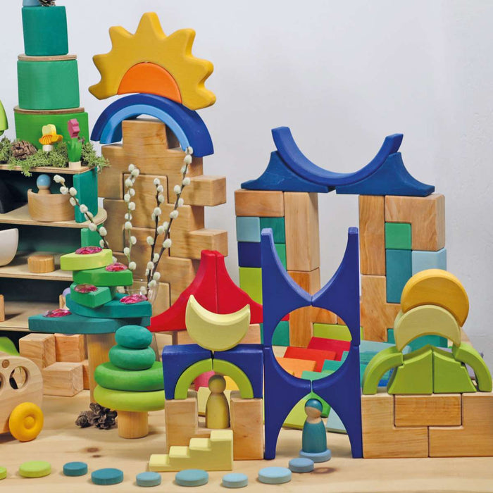 Wooden Building Blocks Grimm’s Building Set Stairway