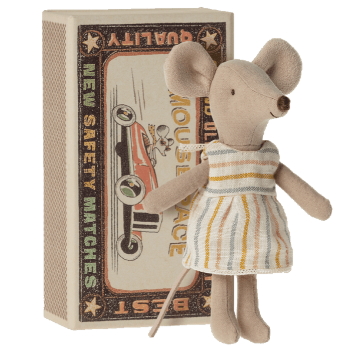 Dolls Toys Maileg Big Sister Mouse in Matchbox 5707304117834