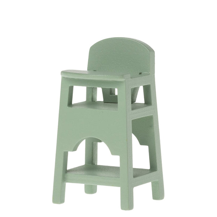 Doll House Furniture Maileg High Chair for Mouse Mint