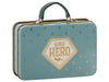 Dolls Toys Maileg Metal Suitcase Blue Gold Stars 5707304085225